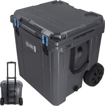 Cubix Outdoors Quadrax 46 Quart Rotomolded Wheeled Portable Hard Cooler For - £308.23 GBP