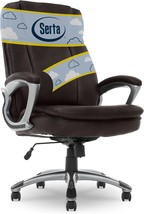 Serta Fairbanks Big And Tall High Back Executive Office Ergonomic Gaming, Brown - $352.97