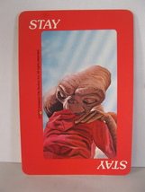 1982 E.T. Extra-Terrestrial Card Game: Red STAY card - $1.00