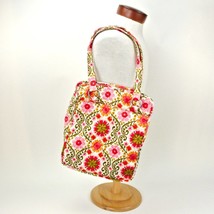 Vera Bradley Folkloric Shoulder Tote Bag Floral Open Top Cotton Pockets Retired  - $29.69