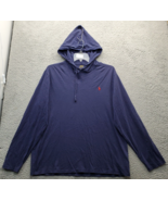Polo Ralph Lauren Hoodie Men&#39;s XL Navy Cotton Long Sleeve Pony Logo Draw... - $519.98 MXN