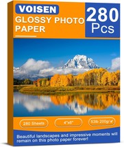 4X6 Photo Paper, 280 Sheets Glossy Photo Paper, Picture Paper For, White - £30.78 GBP