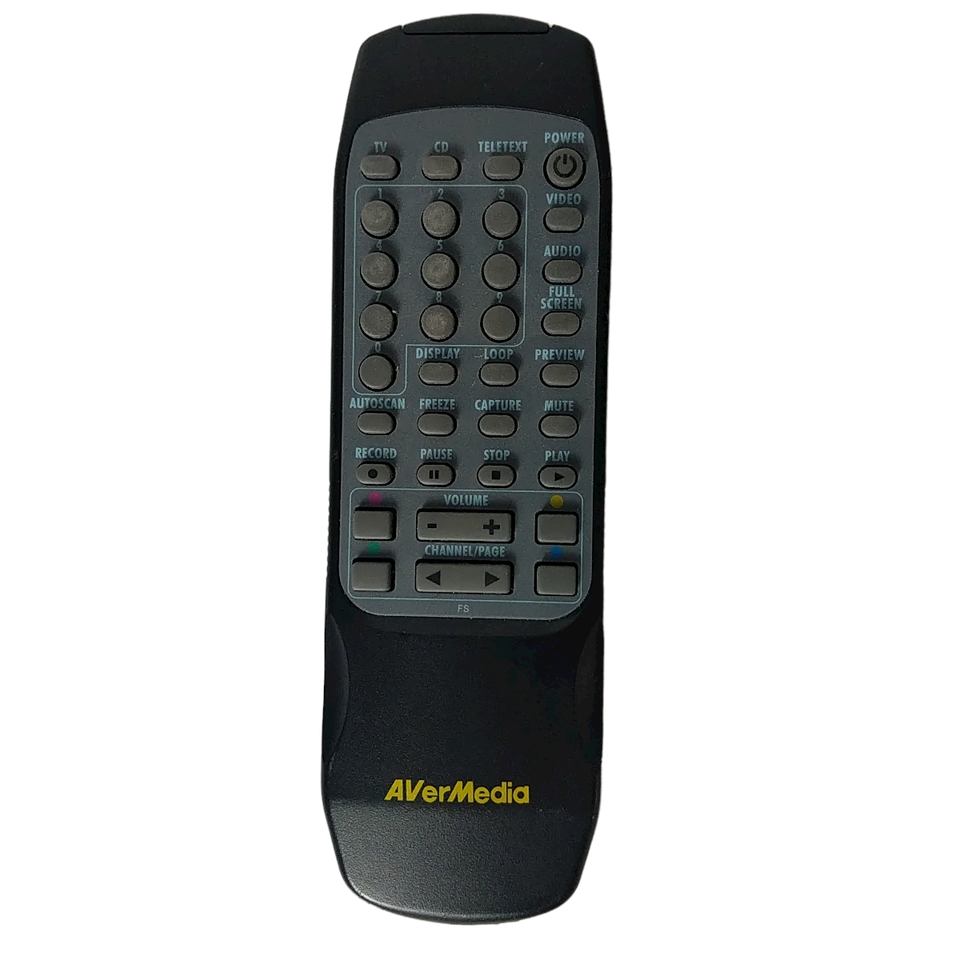 Genuine AVerMedia TV CD Remote Control 20050118 Tested Working - $11.09