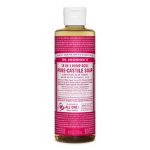 Dr. Bronner&#39;s - Pure-Castile Liquid Soap (Rose, 8 ounce) - Made with Org... - £20.77 GBP