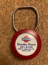 Vintage  Younker Nissan Seattle Renton Car Auto Dealer Keychain Collectible - $8.15