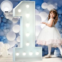 4Ft Marquee Light Up Numbers, Marquee Numbers 1, Cool White Light Up Numbers For - £46.40 GBP