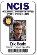 ERIC BEALE Sr Technical Operator from NCIS Los Angeles magnet Fastener Name Badg - £13.58 GBP