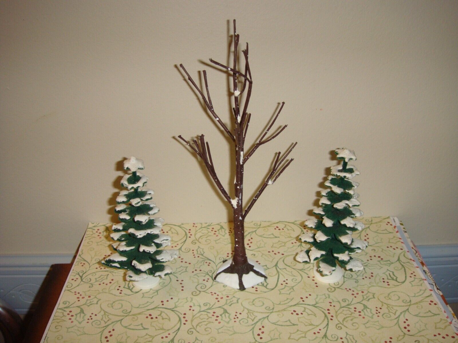 Dept 56 Village Wooden Trees Set Of 3 - $23.99