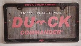 Authentic Duck Commander Dynasty Black License Plate Frame Pink Logo Car Truck - $8.90