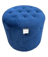 Caroline Tufted Ottoman Navy Blue Threshold NEW in original box. - $39.59