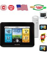Real-Time Wireless Weather Station with Color LCD – Indoor &amp; Outdoor Mon... - $1,661.50 MXN