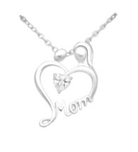 Bravo Jewel Sterling Silver Mom Necklace Pendant Minimalist Jewelry from... - $47.97