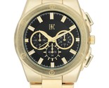 I.N.C. Men&#39;s 44.5mm Black &amp; Gold Tone Sub Dial Link Bracelet Wrist Watch... - $39.98