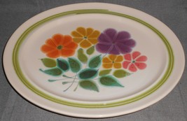 1970s Franciscan FLORAL PATTERN 13 5/8&quot; Oval Serving Platter MADE IN USA... - £18.98 GBP