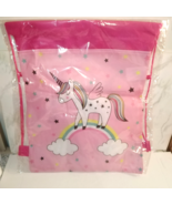 Unicorn Rainbow Stars Tote Bag Student Book Gift For Kids 11x14 Polyprop... - €3,27 EUR