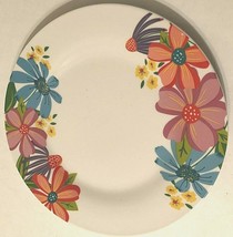 Retired Royal Norfolk Spring Fling 10.5&quot; Porcelain Ceramic White Dinner Plate - £10.63 GBP