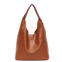 SC  Natural Cowhide Shoulder Bags For Women Designer Casual Bucket Female Daily  - £92.82 GBP
