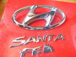 2013 - 2018 Hyundai Santa Fe Sport Rear Chrome Emblem badge Nameplate Set OEM  - £17.92 GBP