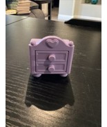 Vtg 1988 Smooshees Fisher Price Cuddlers Dollhouse Furniture Purple Dres... - $11.41 CAD
