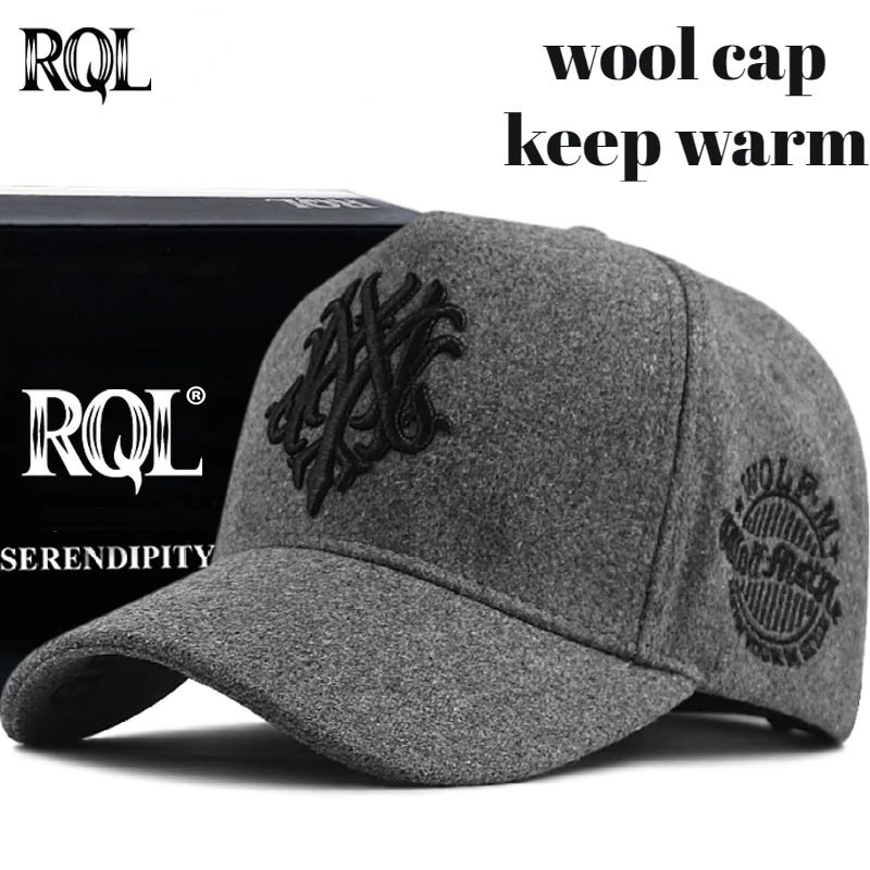 Baseball Cap Big Head Large Size for Men Women Winter Hat Wool Keep Warm - $22.10