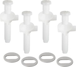 Replacement Screws For Toilet Seats Made Of Plastic That Come In A Four-... - £28.27 GBP