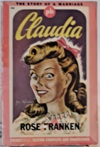 Claudia by Rose Franken (1943 Mass Market Paperback, 1st Pocket Edition) - £27.10 GBP