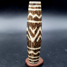 Antique South Asian Burmese Old pyu tribal Pumtek petrified Wood Stone Bead - $58.20