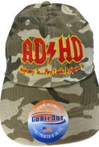 ADHD Highway to .... Hey look a squirrel! Camo Cotton Strapback Adjustab... - $18.05