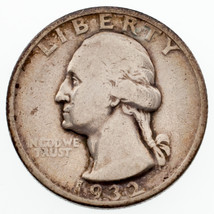 1932-S 25C Washington Quarts En Fin État, Naturel Couleur - $110.14