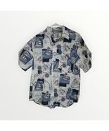 men's roundtree and yorke nautical casual preepy shirt medium  - $10.99