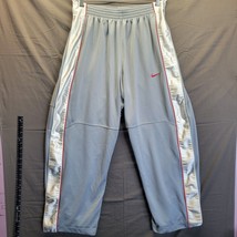 Men&#39;s Nike VTG Gray Tag Sweat Athletic Pants Full Leg Snaps Sz XL - £26.64 GBP