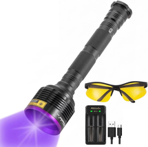 ALONEFIRE SV44 20W 365Nm UV Flashlight USB Rechargeable Ultraviolet Black Light  - $59.50