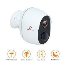 Pripaso 1080P Wireless Battery Powered IP CCTV Camera Outdoor  Indoor Home Water - £27.62 GBP