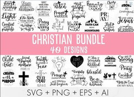  Christian svg bundle, Religious svg, Scripture svg, Bible Verse svg for Cricut - £3.79 GBP