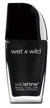 Wet n Wild Wild Shine 485d Black Creme Nail Polish 0.41fl Oz lot of 2 - $3.49