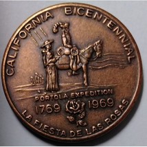 1769-1969 California Bicentennial Portola Expedition Coin - $10.95