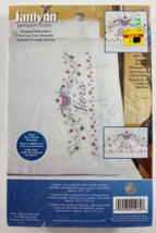 Janlynn Stamped Cross Stitch Pillowcase Pair 20x30 in Bridal Set - His &amp; Hers - £12.44 GBP