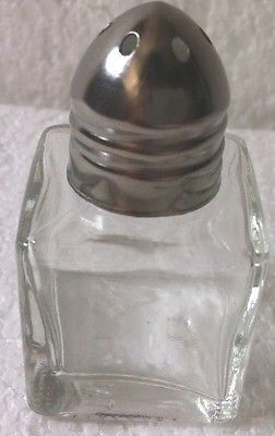 12PC, cuadrado 14.8ml ONZAS sal y Pimienta Agitador con cristal transpar... - $7.24