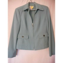 Worth Women&#39;s wool Blend Size 10 Green Blazer w/ pockets - $7.99