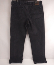Lee Regular Fit Dark Wash Black Men&#39;s Jeans Size 34x30 - $14.54