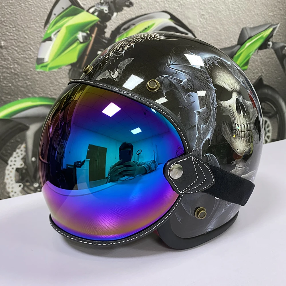 Universal Motorcycle Helmet Bubble Shield  Lens gles Goggles Accessories Fit All - £511.05 GBP