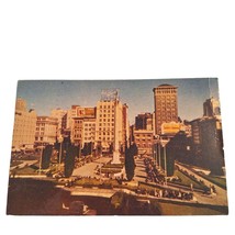 Postcard Union Square San Francisco Admiral George Dewey Monument Chrome... - $4.84