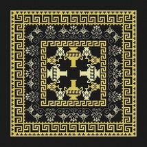 Greek Vase Cross Stitch Ornament pattern pdf - Gold Ornament Embroidery ... - £6.37 GBP