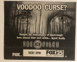 The X-Files TV Guide Print Ad David Duchovny Gillian Anderson TPA7 - $5.93