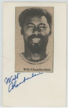 Wilt Chamberlain Autograph index card with  news Photo Basketball - £400.46 GBP