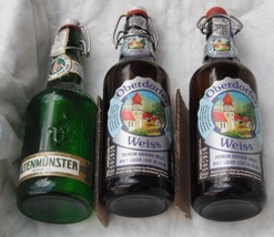 Germany--3 Bavarian beer or ale bottles..Oberdorfer Weiss + Altenmunster--old er - £14.10 GBP