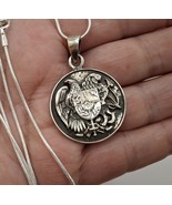 Coat of Arms Sterling Silver Coin Pendant, Armenian Jewelry - $1,485.08 MXN