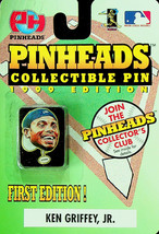 Pinheads Collectible Pin - Ken Griffey, Jr - (1999 ed) Original Unopened Package - £6.50 GBP