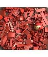 Lego 150 piece Burgundy Lego lot full of bricks, blocks Variety of Sizes... - $12.95