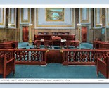 Supreme Court Room State Capitol Salt Lake City Utah UT UNP WB Postcard M1 - $4.90